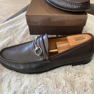 Gucci Men’s Brown horsebit leather loafer 10.5D